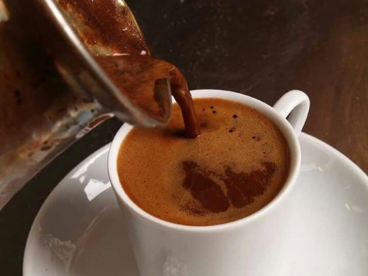 preparation du cafe turc